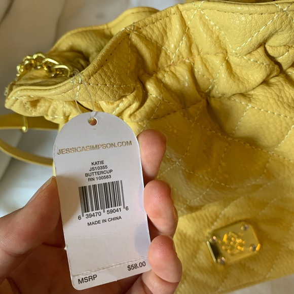 Jessica Simpson Yellow Handbag - Picture 2 of 2